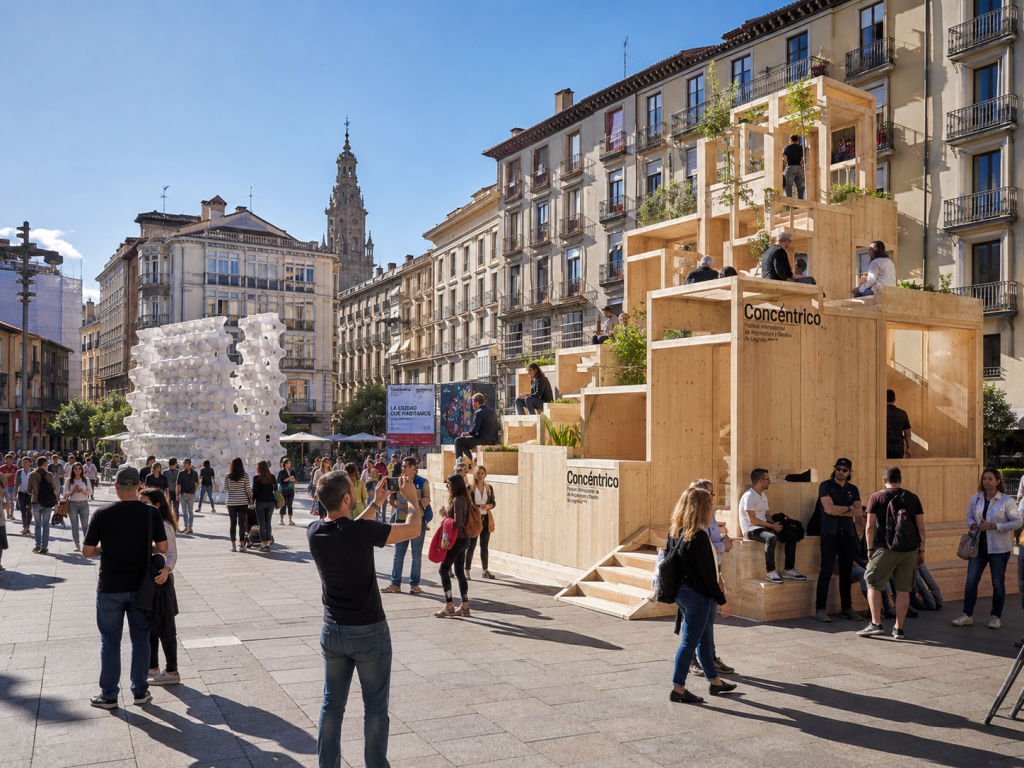 Concéntrico 2026 llenará Logroño de intervenciones urbanas y espacios para repensar la ciudad